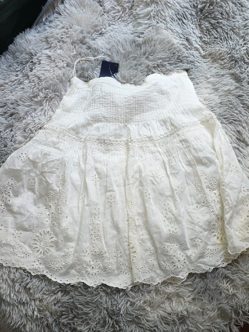 Ralph Lauren White Eyelet Mini Skirt - Picture 2 of 6